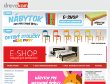 Tablet Screenshot of drevokom.sk